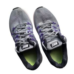 Womens Nike Air Zoom Pegasus 33 Gray Running Shoes Sneakers Size 7.5 831356-003